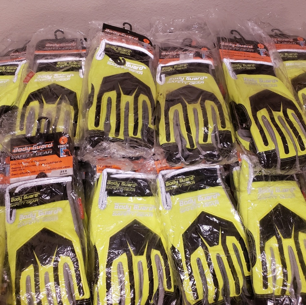 Series 311 Hi-Vis Lime body guard mechanic gloves